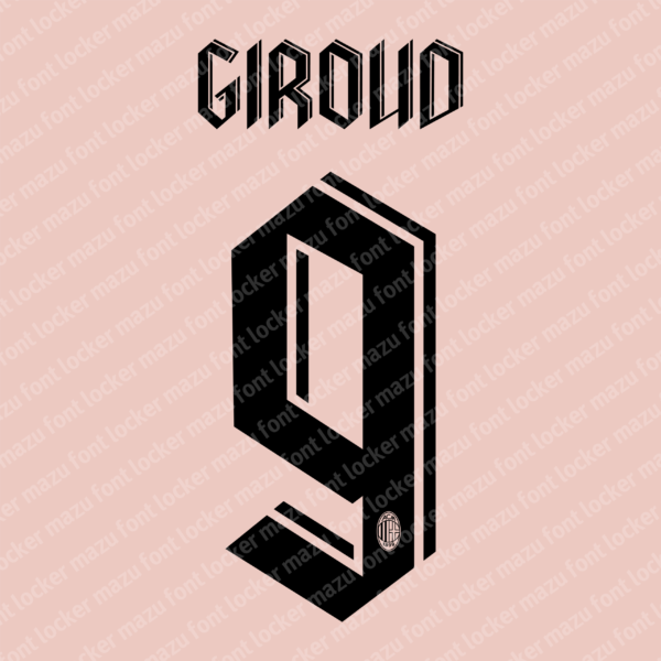 AC Milan 4th 2023-24 Font Vector – Stunning Special Edition