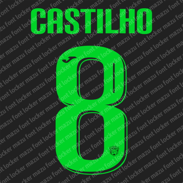 FC Juarez 2025-26 Font Vector
