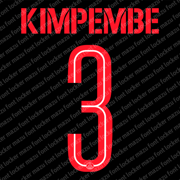 Paris Saint-Germain Fourth (Jordan) 2025-2026 Font Vector (Digital Download)