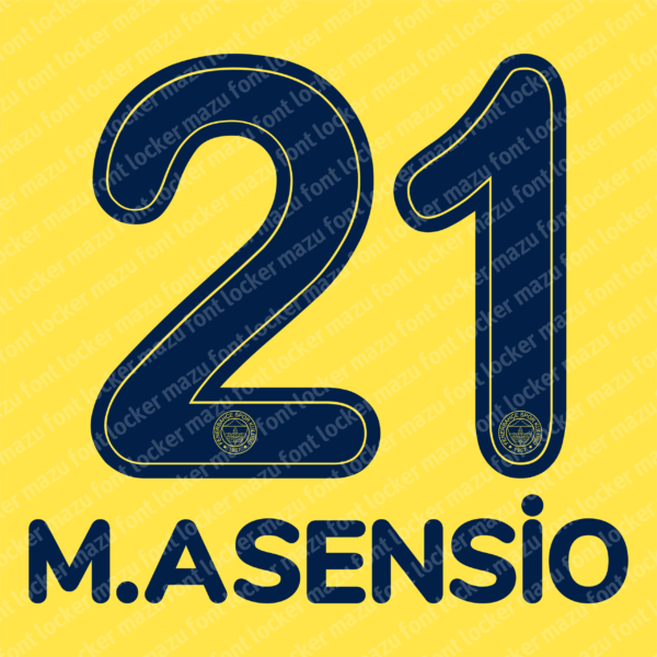 Fenerbahce 2025-26 Font Vector