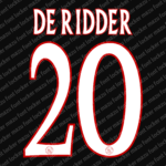 Ajax Amsterdam 2004-2006 Font Vector – Legendary De Godenzonen