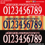 Ajax Amsterdam 2004-2006 Font Vector – Legendary De Godenzonen