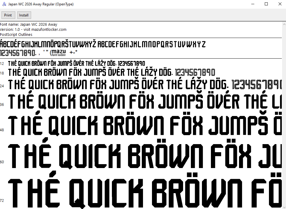 japan world cup 2026 font vector japan world cup 2026 font vector