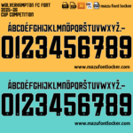 Wolverhampton FC 2025-26 Font Vector