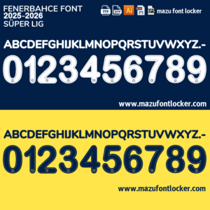 fenerbahce 2025 26 font vector