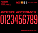 Paris Saint-Germain Fourth (Jordan) 2025-2026 Font Vector (Digital Download)