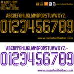 Al Ain FC 2024-2025 Font Vector – Epic Al Zaeem Masterpiece