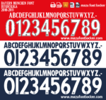 Bayern Munchen 2010-11 Font Vector
