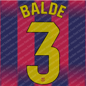 barcelona 2025 26 2025 2026 font vector