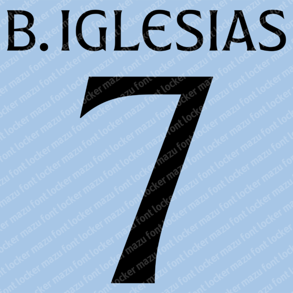 Celta de Vigo 2025-26 Font Vector