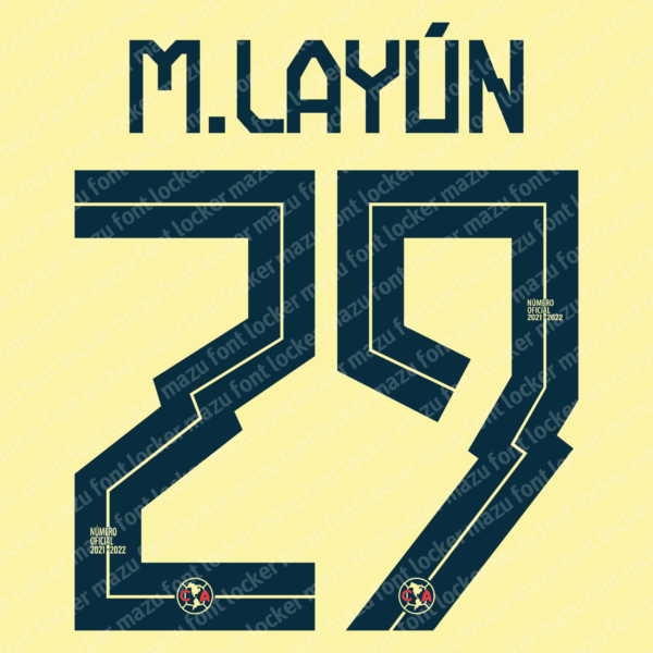 Club America 2021-2022 Font Vector – Glorious Águilas Masterpiece
