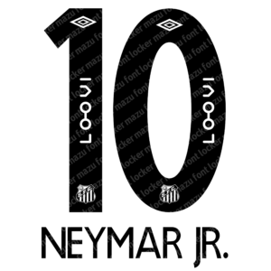 santos fc 2025 font vector