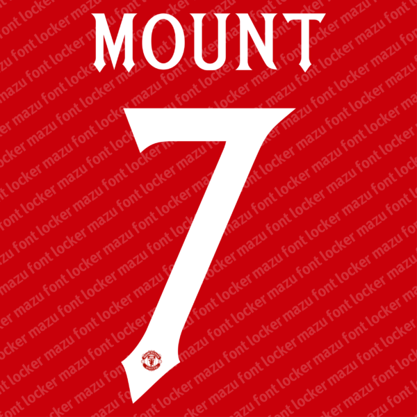 Manchester United 2025-2026 Font Vector
