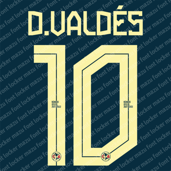 Club America 2021-2022 Font Vector – Glorious Águilas Masterpiece
