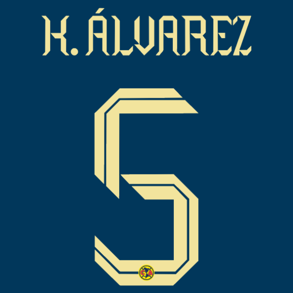 Club America 2024-2025 Font Vector – Elite Liga MX Jersey Style for Champions