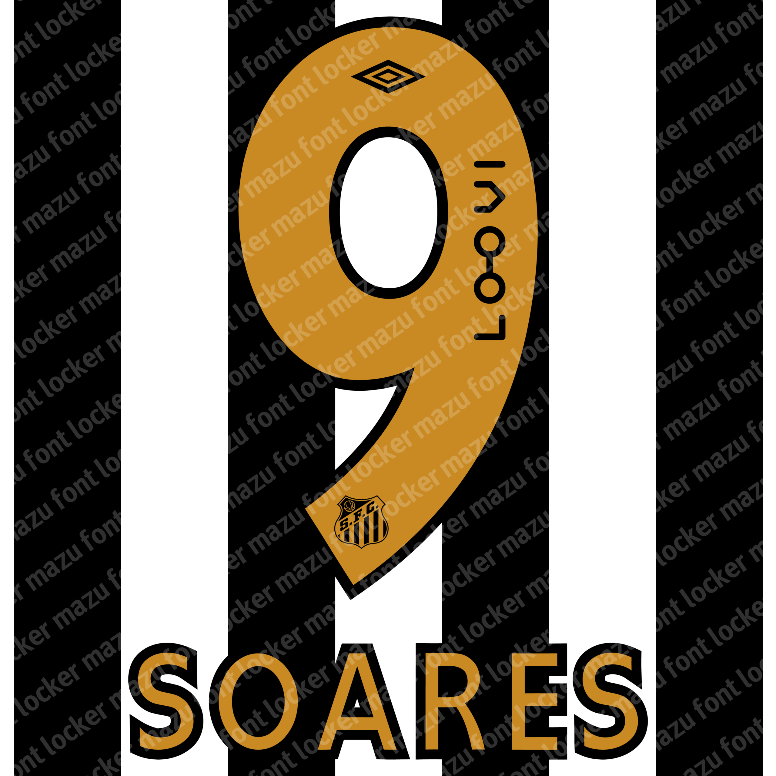 santos fc 2025 font vector santos fc 2025 font vector