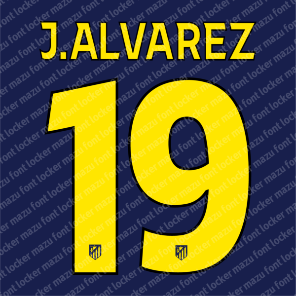 Atletico Madrid 2025-2026 Font Vector â Fierce La Liga Jersey Style for Champions