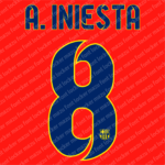Barcelona 2014-2015 Font Vector – Legendary Treble Winning Jersey Style
