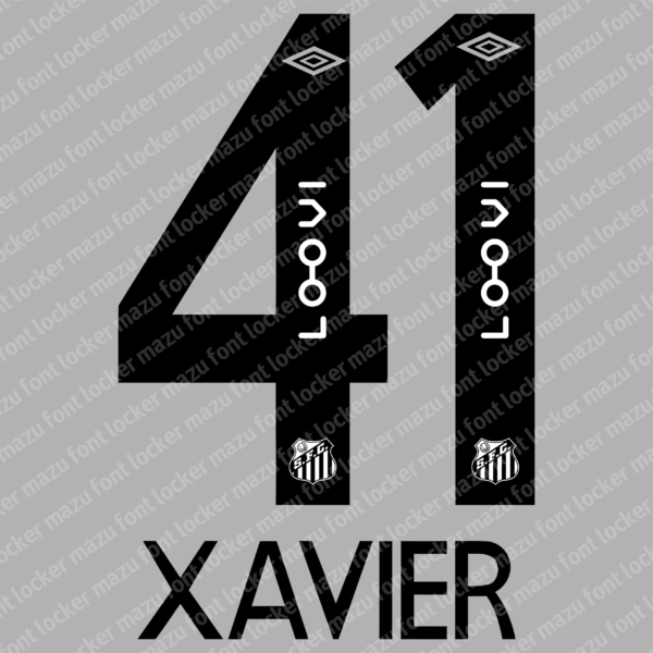 Santos FC 2025 Font Vector – Legendary Brazilian Football Jersey Style