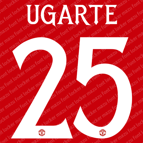 Manchester United 2025-2026 Font Vector