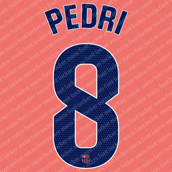 Barcelona 2025-2026 La Liga Font Vector – Legendary Barça Jersey Style for Champions