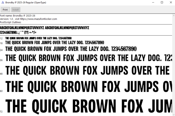 Brondby IF 2025-2026 Font Vector (AI, EPS, SVG, TTF) – #1 Authentic Style