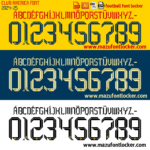 Club America 2024-2025 Font Vector – Elite Liga MX Jersey Style for Champions