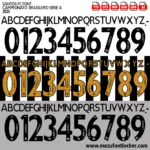 Santos FC 2025 Font Vector – Legendary Brazilian Football Jersey Style