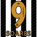Santos FC 2025 Font Vector – Legendary Brazilian Football Jersey Style