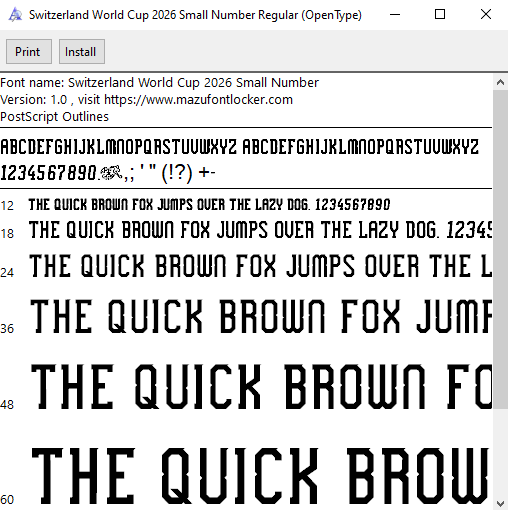Switzerland World Cup 2026 Font Vector – Triumphant Swiss Eagles Masterpiece