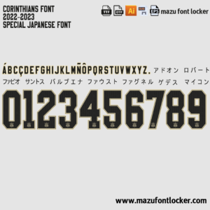 corinthians third 2022 font vector