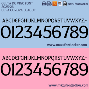 Home celta de vigo 2025 26 font vector