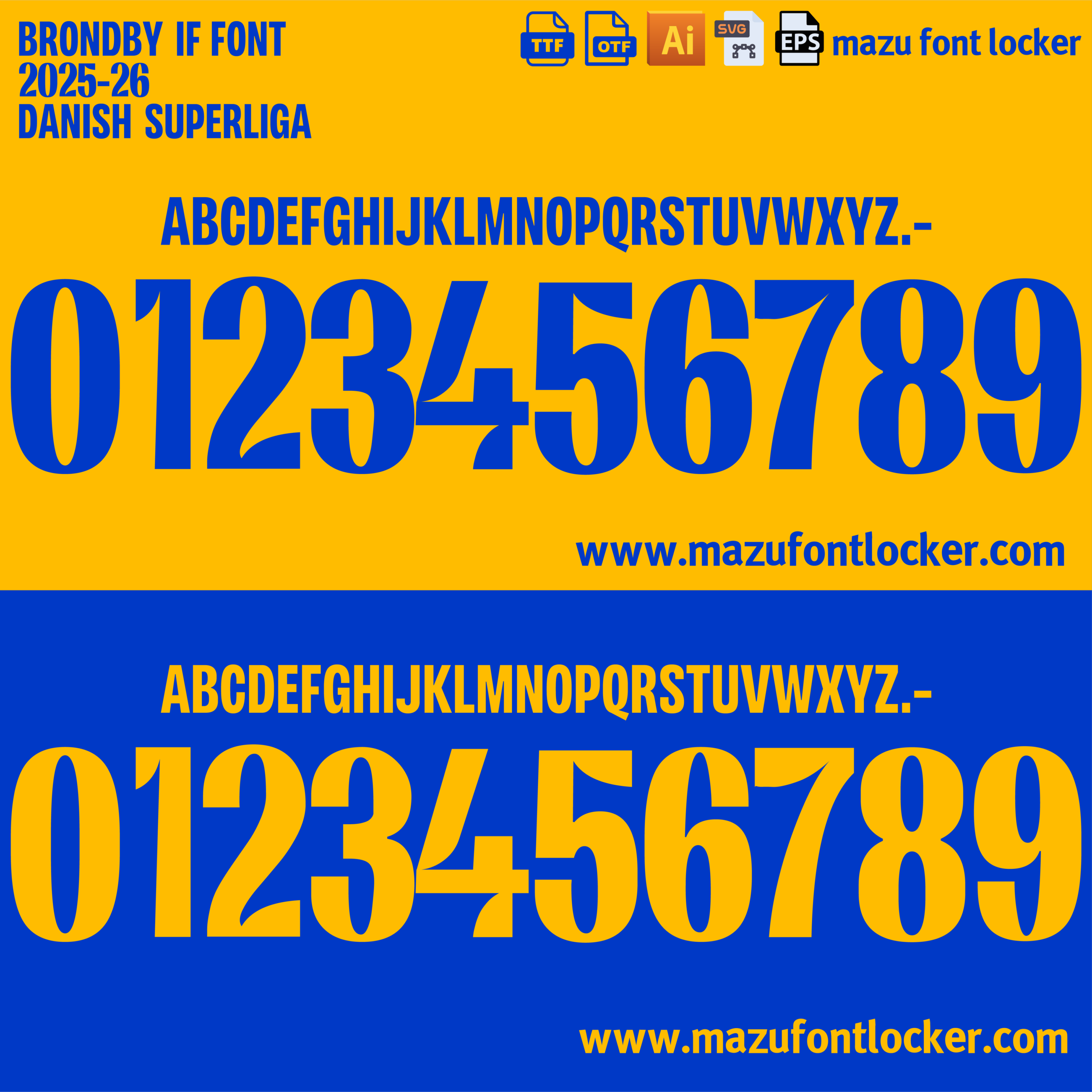 Home brondby if 2025 26 font vector