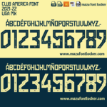 Club America 2021-2022 Font Vector – Glorious Águilas Masterpiece