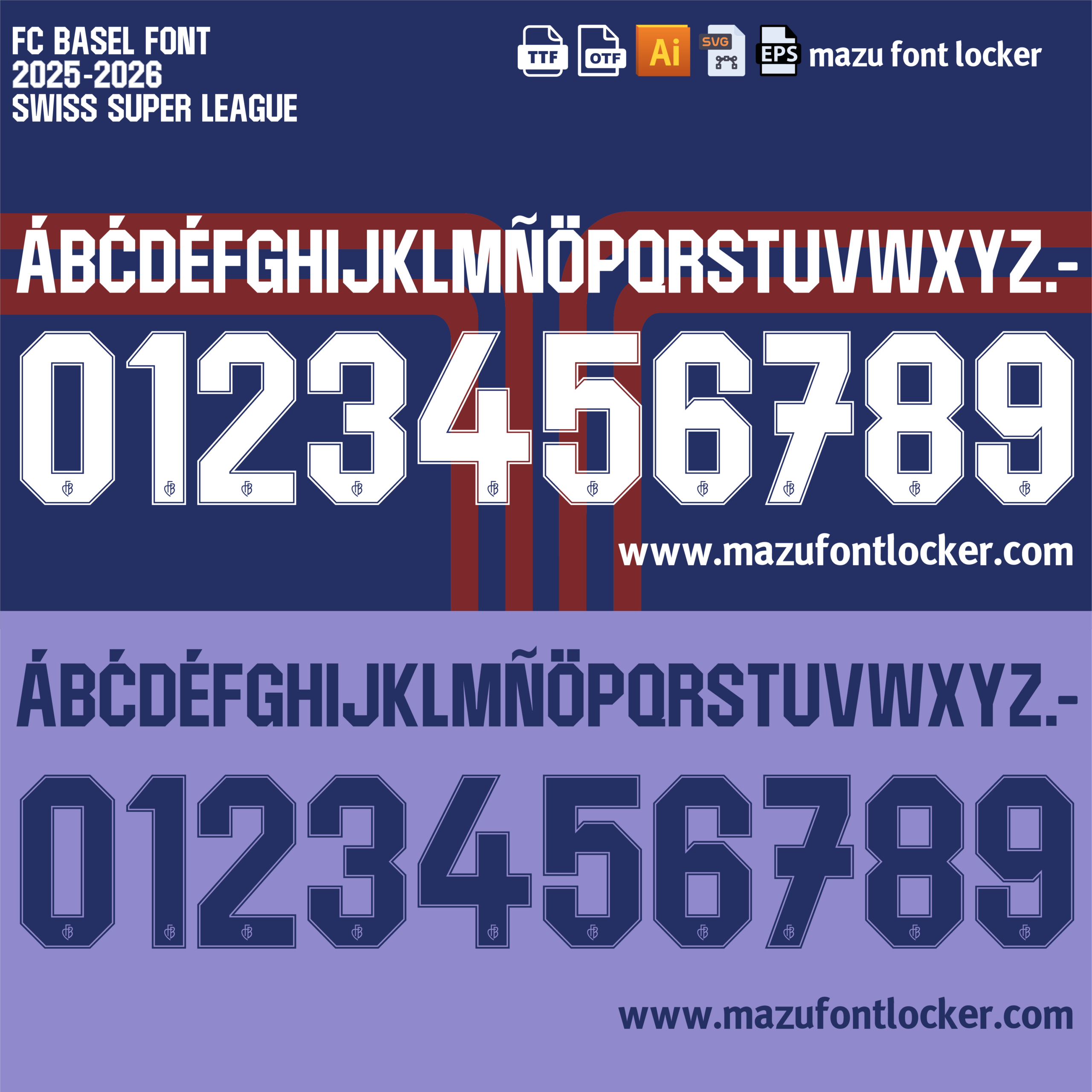 fc basel 2025 26 swiss league font vector fc basel 2025 26 swiss league font vector