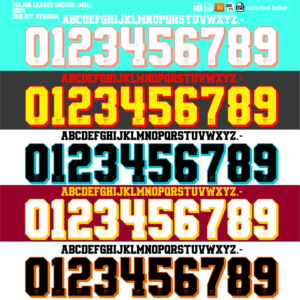 Major League Soccer - MLS 2024 3rd Font Vector