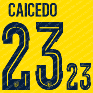 ecuador world cup 2026 home & away font vector (digital download)