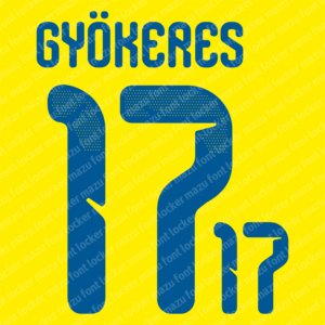 sweden world cup 2026 home & away font vector (digital download)