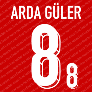 turkey world cup 2026 home & away font vector (digital download)