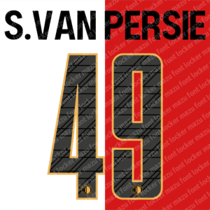 feyenoord rotterdam 2025 26 home & away font vector (digital download)