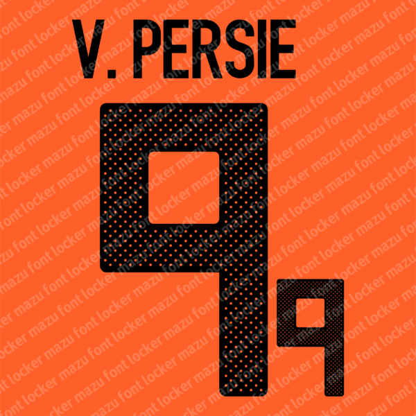 Netherlands World Cup 2010 Home & Away Font Vector (Digital Download)