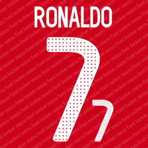 portugal world cup 2010 home & away font vector (digital download)