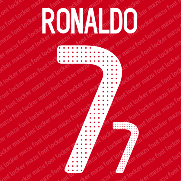 Portugal World Cup 2010 Home & Away Font Vector (Digital Download)
