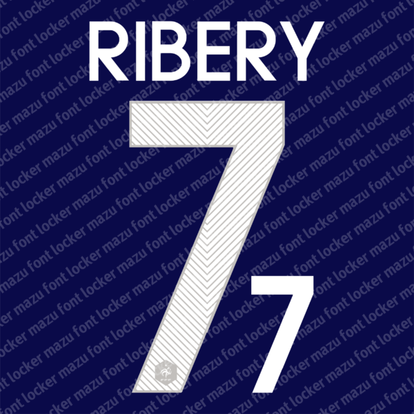 France World Cup 2014 Home & Away Font Vector (Digital Download)