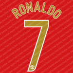 Manchester United 2006-07 Home & Away Font Vector (Digital Download)