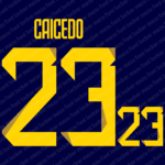 Ecuador Copa America 2024 Home & Away Font Vector (Digital Download)