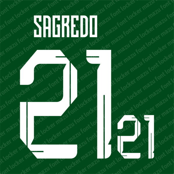 Bolivia 2023-24 Home & Away Font Vector (Digital Download)