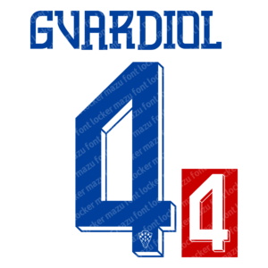 croatia euro 2024 home & away font vector (digital download)