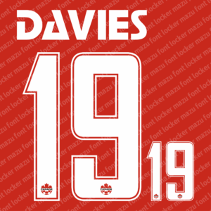 canada world cup 2026 home & away font vector (digital download)