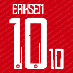 denmark euro 2024 home & away font vector (digital download)
